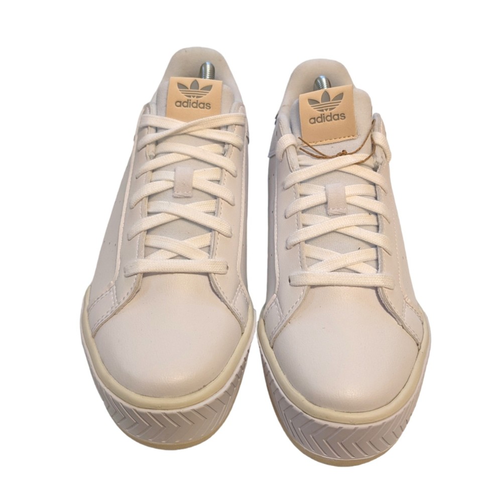 Adidas Originals Court Tourino Bold White Ivory Women 9 Casual Platform GY4427
